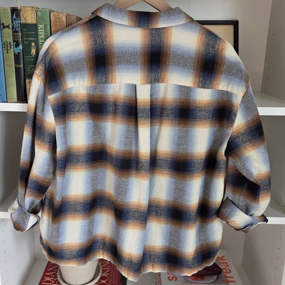 Madewell Plaid Button Down Shirt Soft Cotton Flannel Size M - Picture 3 of 5